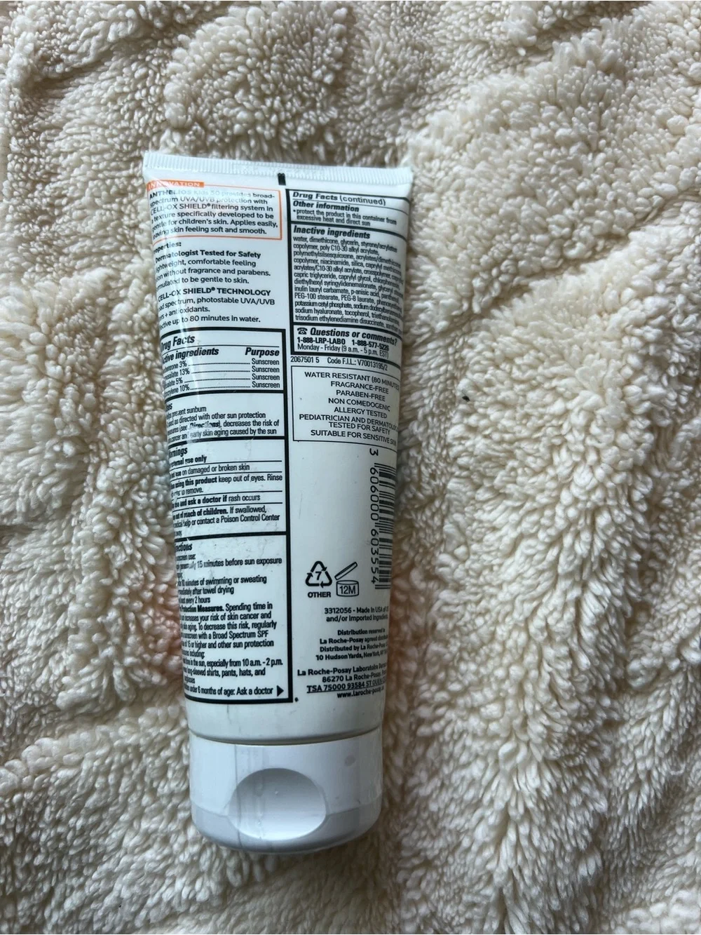 La Roche-Posay Kids SPF 50 Gentle Lotion Sunscreen & Sun Bum Cool Down Lotion